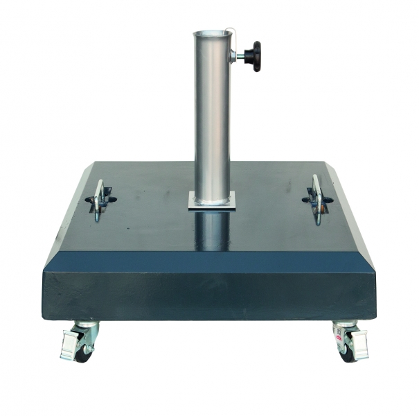 Base quadrada pintada c/ rodas