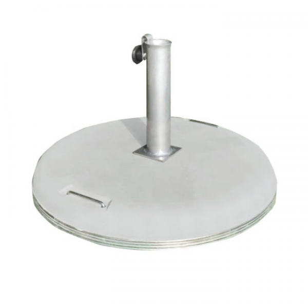 Base chapéu c/ aro de proteção cimento natural cinza 