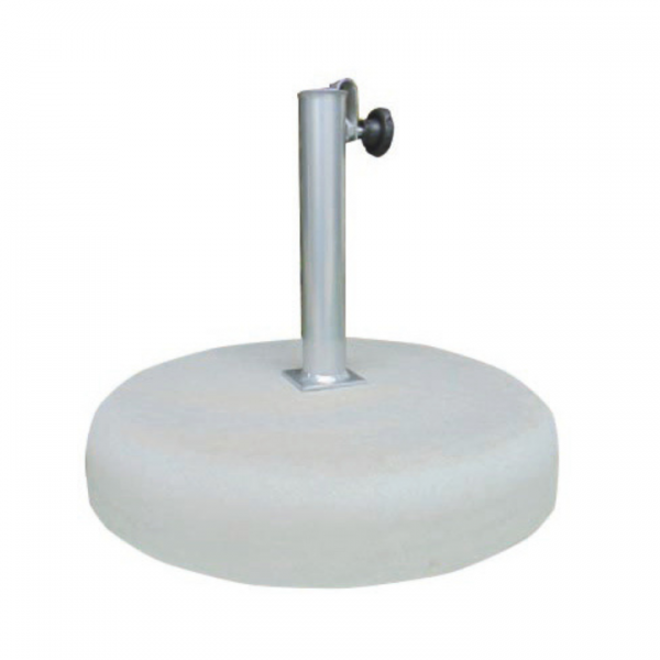 Base de chapéu média em cimento natural cinza