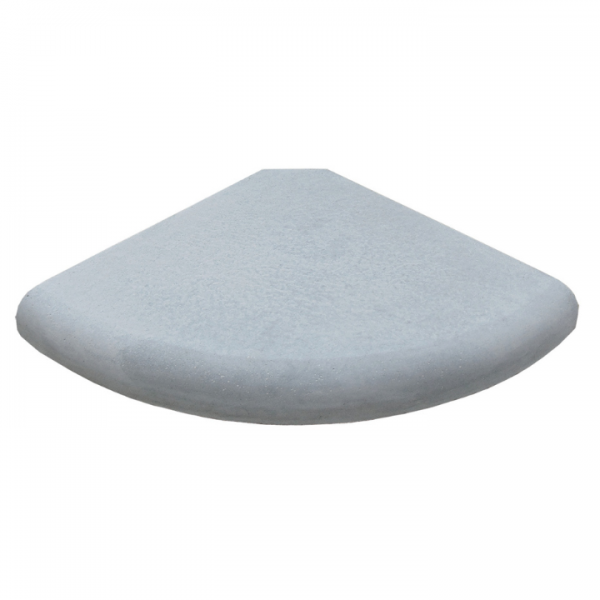 Base 4 peças pequena cimento natural cinza