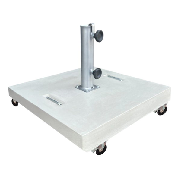 Base de chapéu SUEVO c/ 4 rodas natural branco