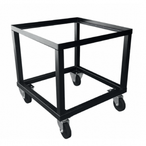 Estrutura com rodas para forno